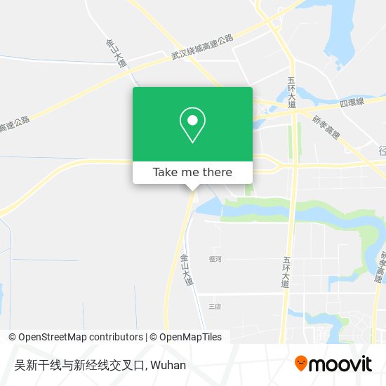 吴新干线与新经线交叉口 map