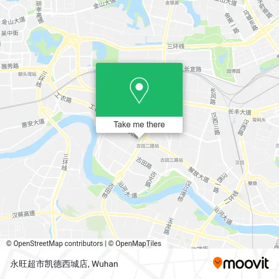 永旺超市凯德西城店 map