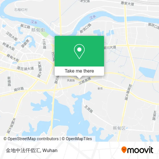 金地中法仟佰汇 map