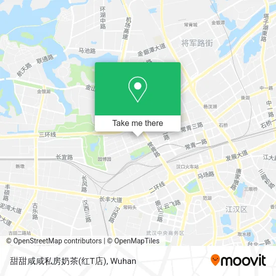 甜甜咸咸私房奶茶(红T店) map