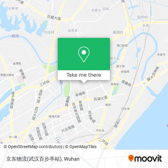 京东物流(武汉百步亭站) map