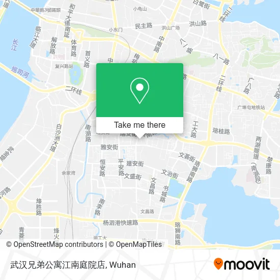 武汉兄弟公寓江南庭院店 map