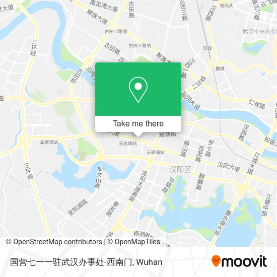 国营七一一驻武汉办事处-西南门 map