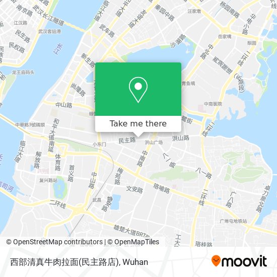 西部清真牛肉拉面(民主路店) map