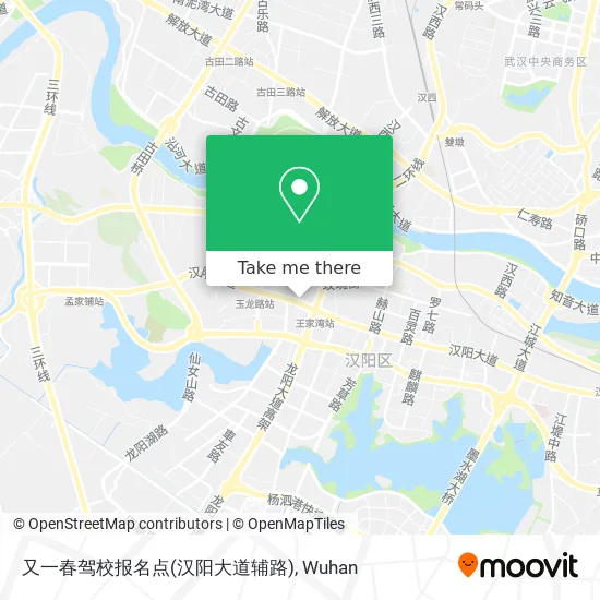又一春驾校报名点(汉阳大道辅路) map