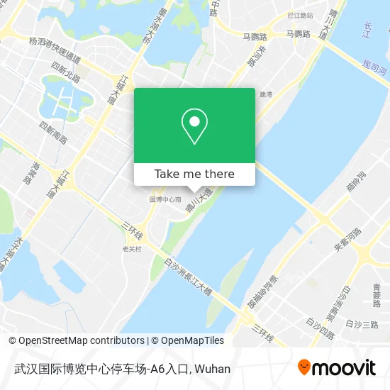 武汉国际博览中心停车场-A6入口 map