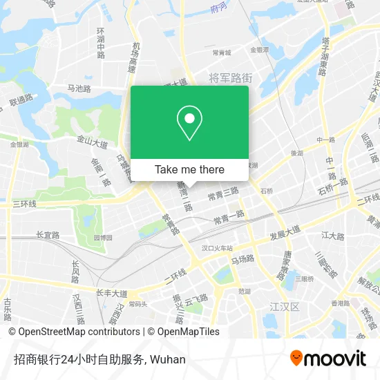 招商银行24小时自助服务 map