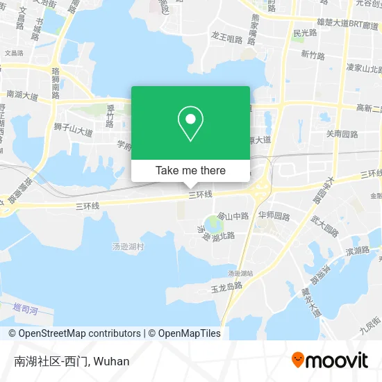 南湖社区-西门 map