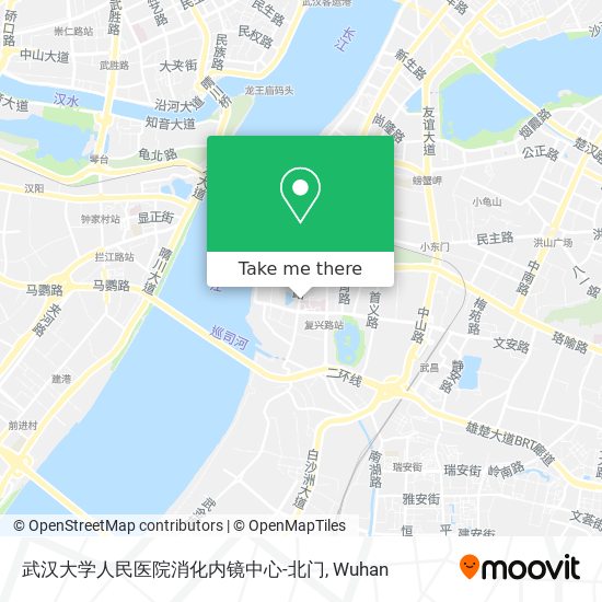 武汉大学人民医院消化内镜中心-北门 map