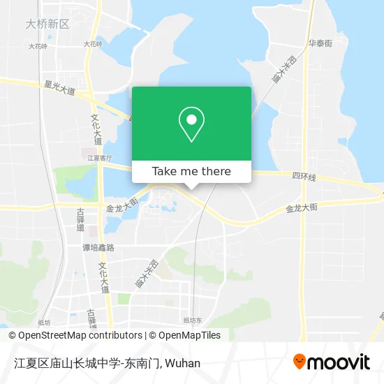 江夏区庙山长城中学-东南门 map