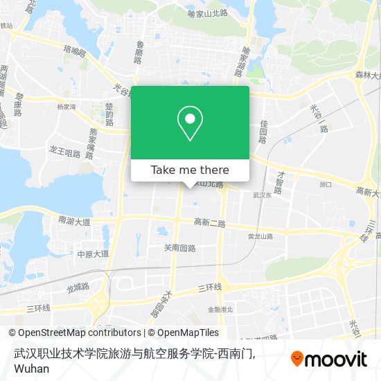 武汉职业技术学院旅游与航空服务学院-西南门 map