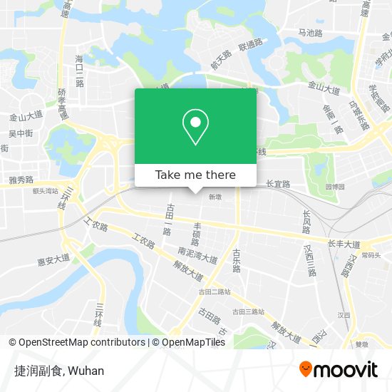 捷润副食 map