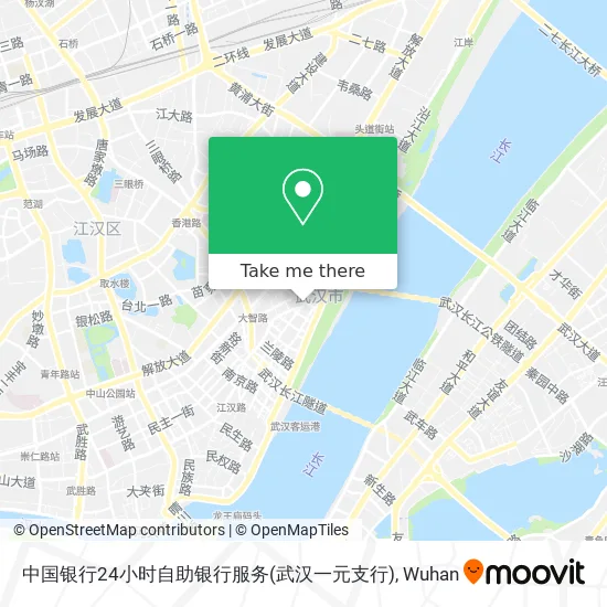 中国银行24小时自助银行服务(武汉一元支行) map