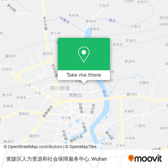 黄陂区人力资源和社会保障服务中心 map