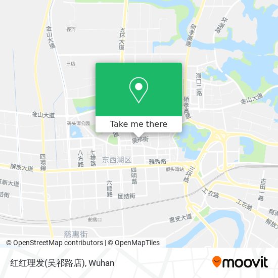 红红理发(吴祁路店) map
