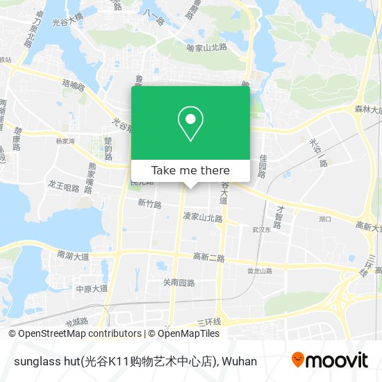 sunglass hut(光谷K11购物艺术中心店) map
