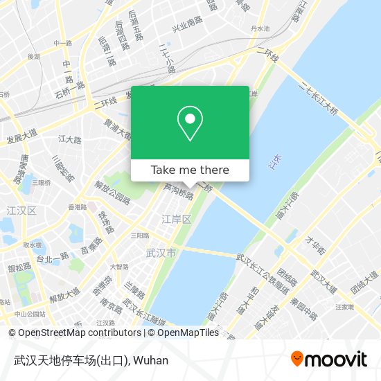 武汉天地停车场(出口) map