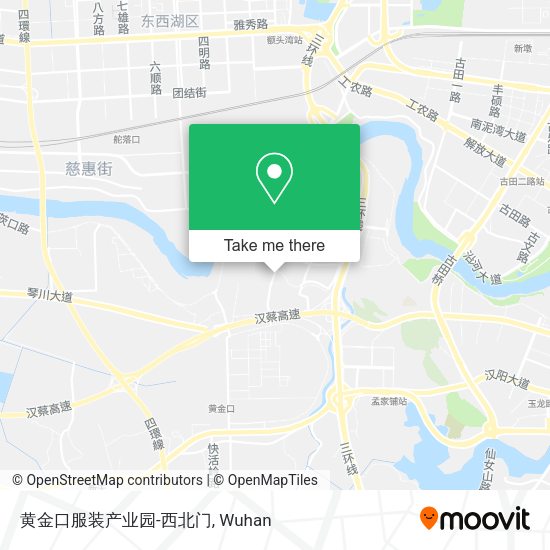 黄金口服装产业园-西北门 map