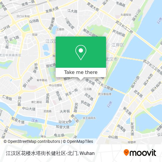 江汉区花楼水塔街长健社区-北门 map