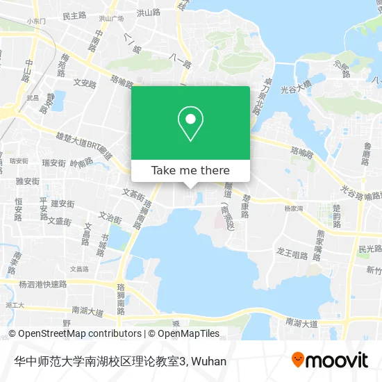 华中师范大学南湖校区理论教室3 map