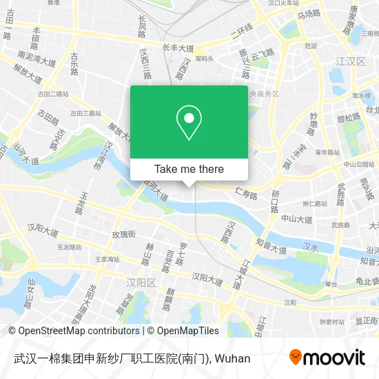 武汉一棉集团申新纱厂职工医院(南门) map