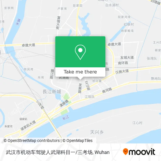 武汉市机动车驾驶人武湖科目一/三考场 map