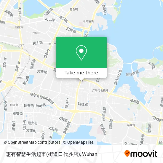 惠有智慧生活超市(街道口代胜店) map