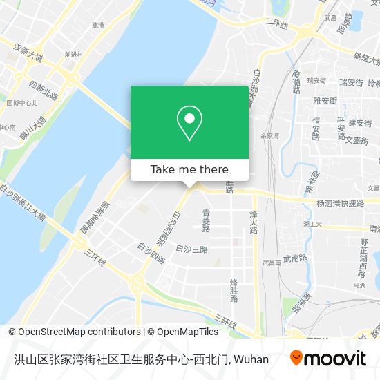 洪山区张家湾街社区卫生服务中心-西北门 map