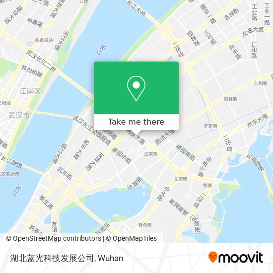湖北蓝光科技发展公司 map