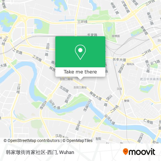韩家墩街肖家社区-西门 map