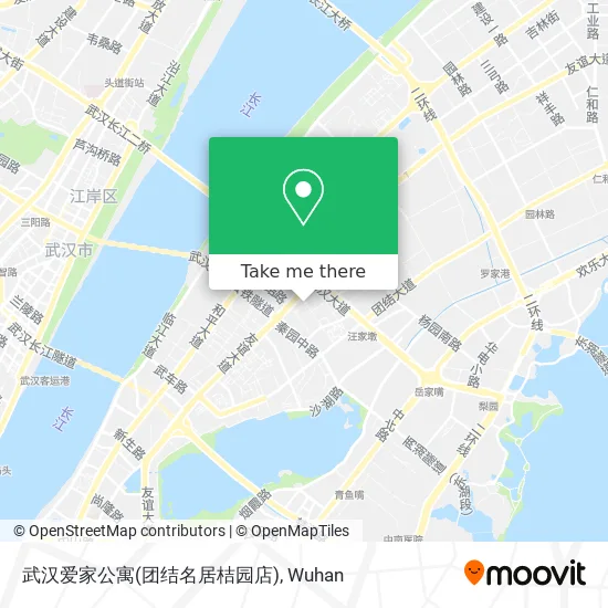 武汉爱家公寓(团结名居桔园店) map