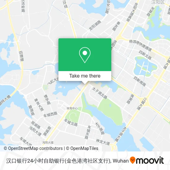 汉口银行24小时自助银行(金色港湾社区支行) map