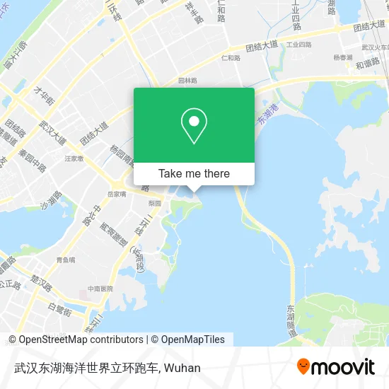 武汉东湖海洋世界立环跑车 map