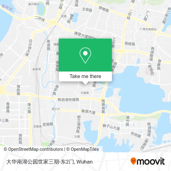 大华南湖公园世家三期-东2门 map