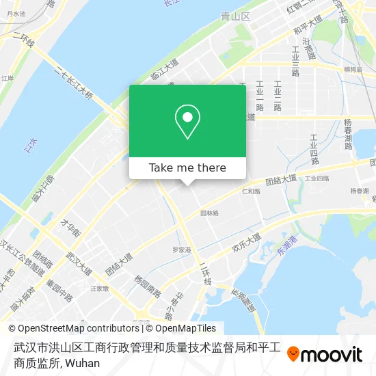 武汉市洪山区工商行政管理和质量技术监督局和平工商质监所 map