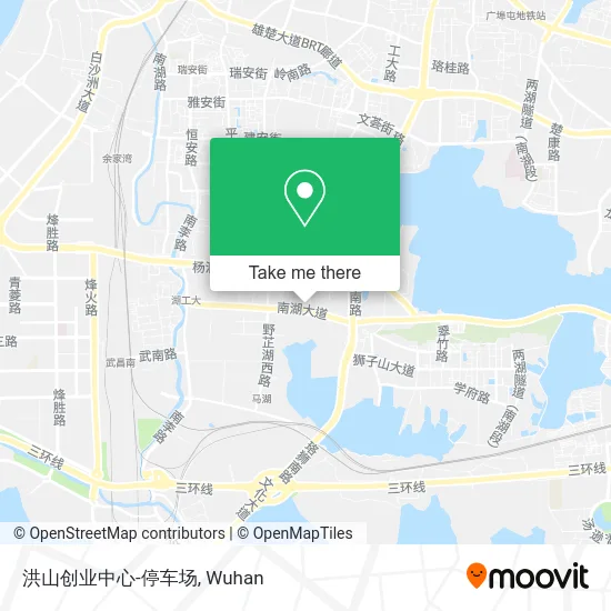 洪山创业中心-停车场 map