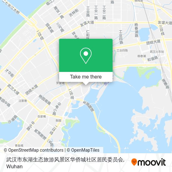 武汉市东湖生态旅游风景区华侨城社区居民委员会 map