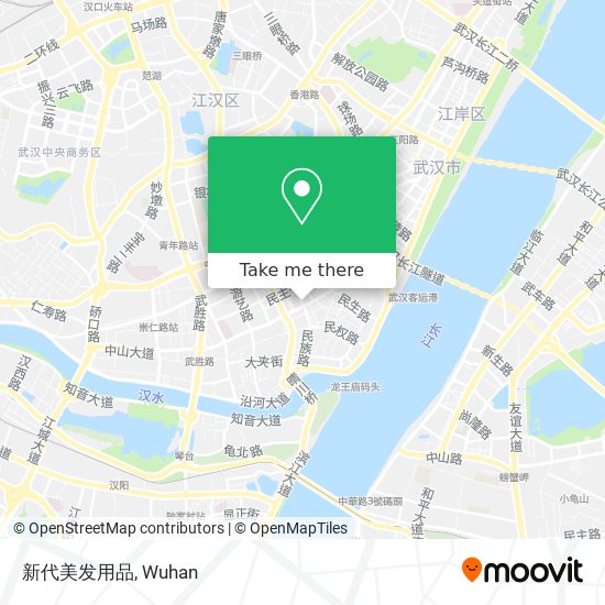 新代美发用品 map