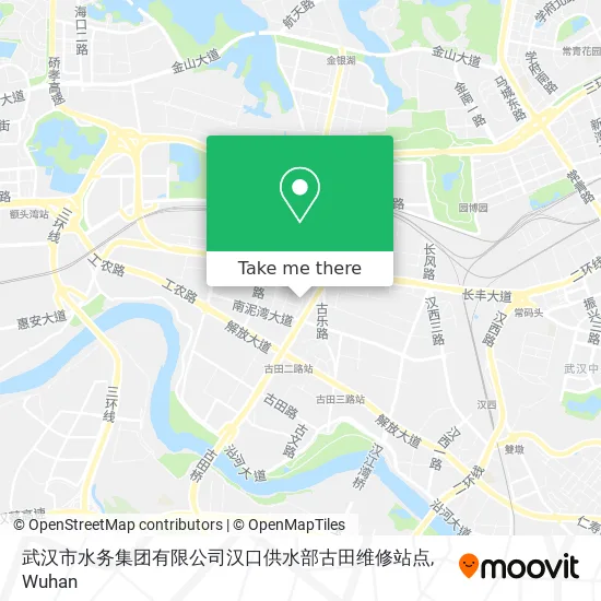 武汉市水务集团有限公司汉口供水部古田维修站点 map