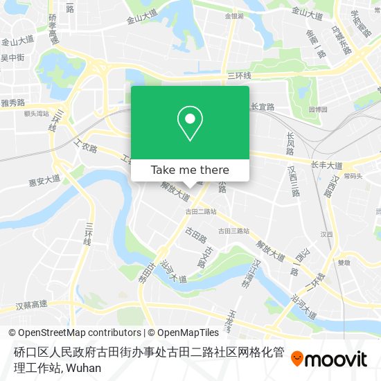 硚口区人民政府古田街办事处古田二路社区网格化管理工作站 map