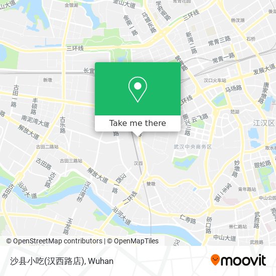 沙县小吃(汉西路店) map
