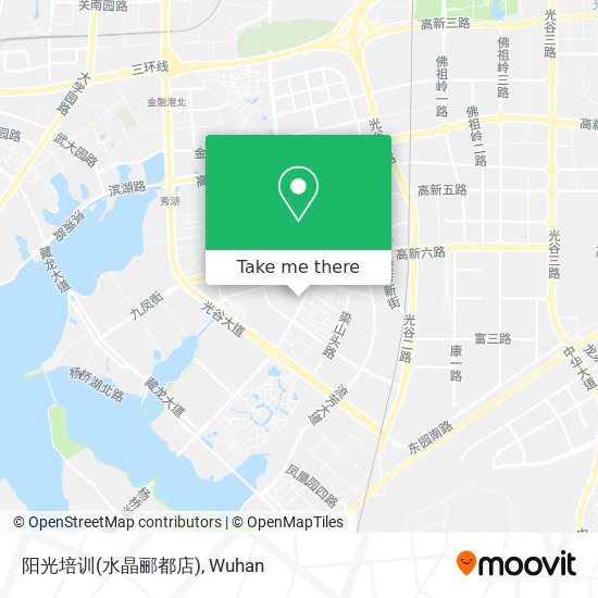 阳光培训(水晶郦都店) map
