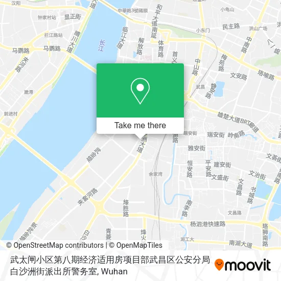 武太闸小区第八期经济适用房项目部武昌区公安分局白沙洲街派出所警务室 map