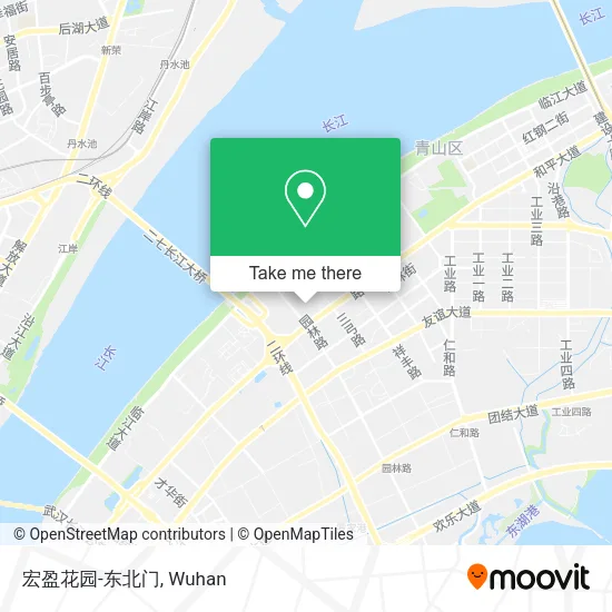 宏盈花园-东北门 map