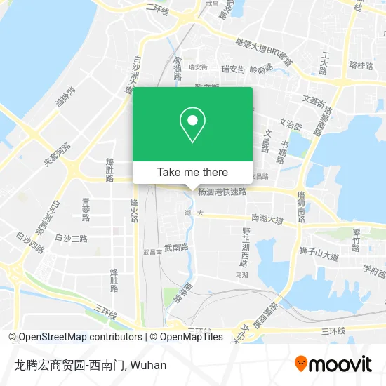 龙腾宏商贸园-西南门 map