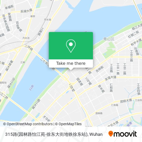 315路(园林路怡江苑-徐东大街地铁徐东站) map