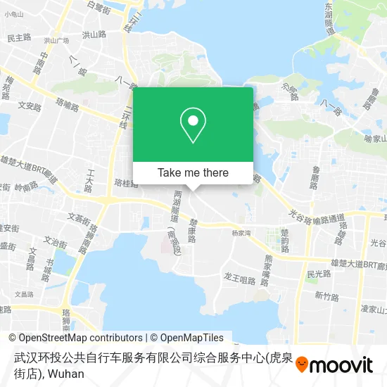 武汉环投公共自行车服务有限公司综合服务中心(虎泉街店) map