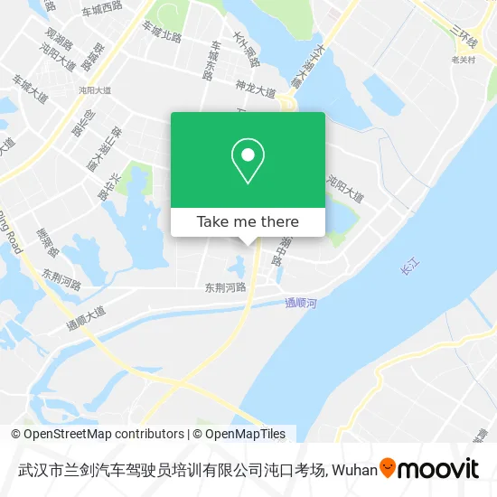 武汉市兰剑汽车驾驶员培训有限公司沌口考场 map