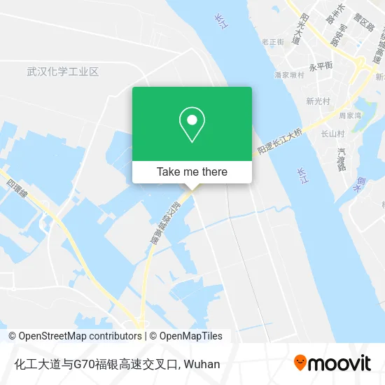 化工大道与G70福银高速交叉口 map