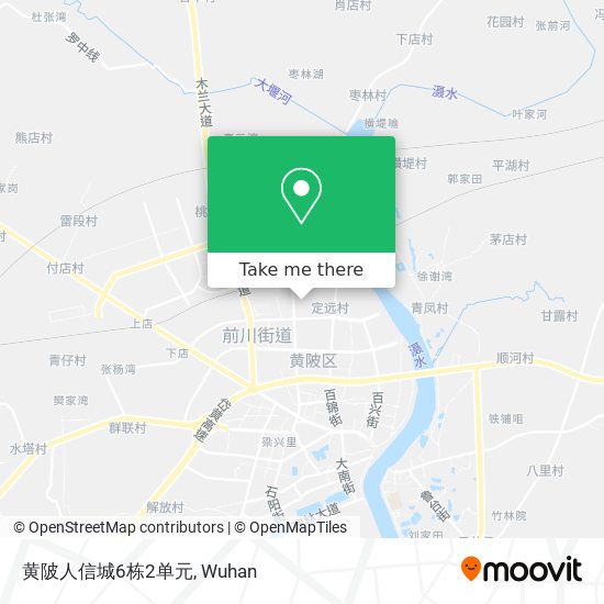 黄陂人信城6栋2单元 map